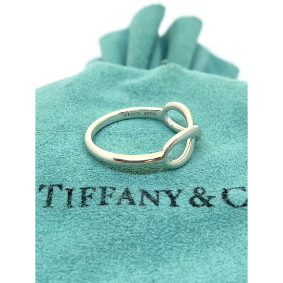 SOLD!!! Tiffany & Co Sterling Silver 925 Infinity Band Ring Size 6 - Picture 4 of 12